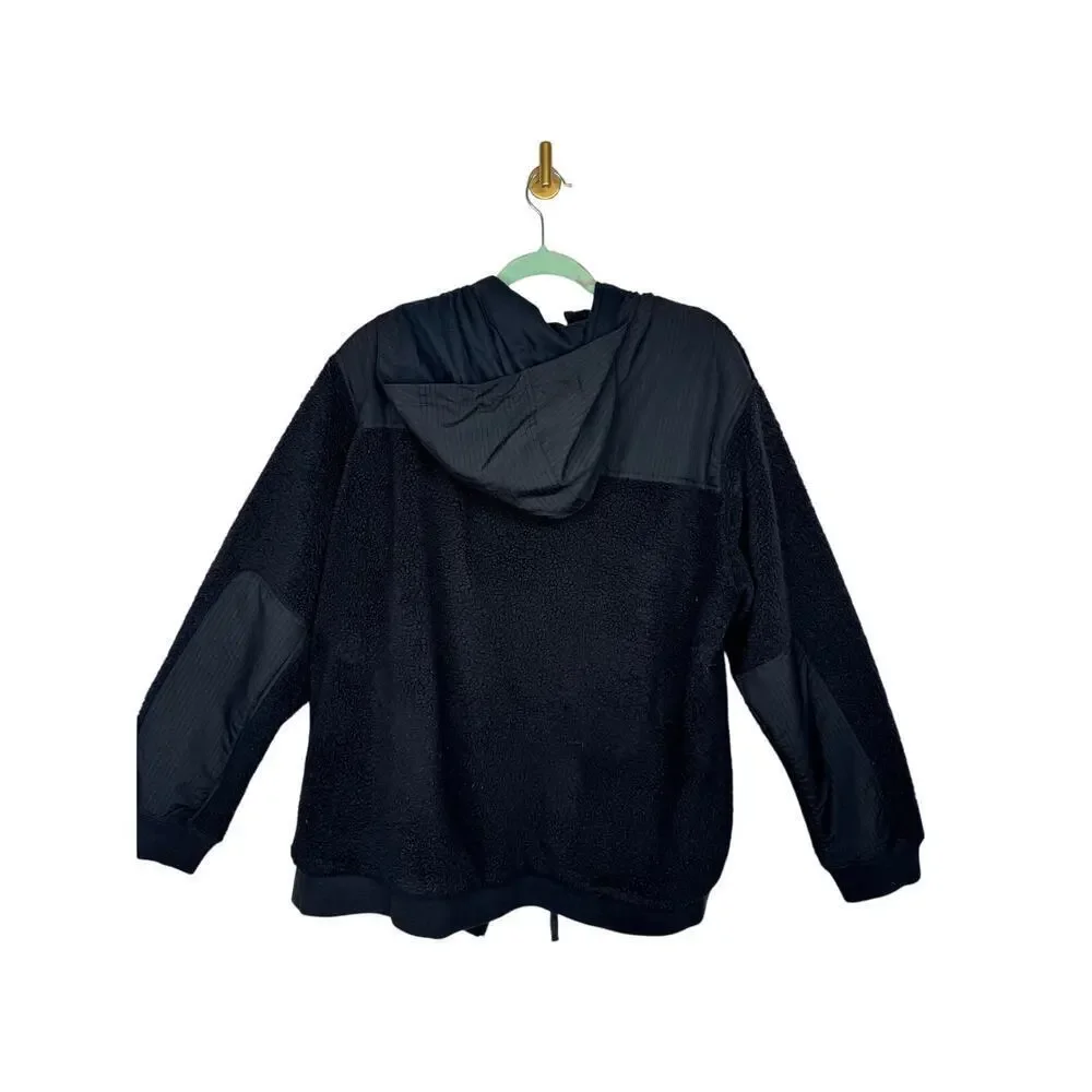 Men's Burton Full Zip Fleece Jacket Black Size XL
